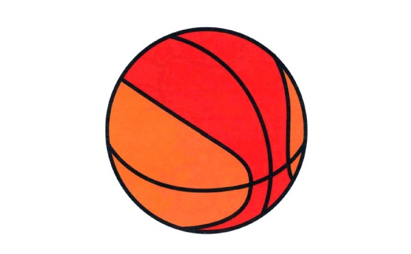 How to color simple basketball drawings for children