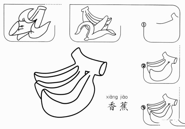 How to draw a banana