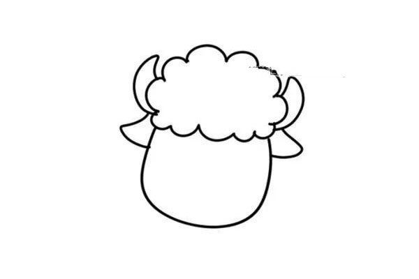 Step-by-step illustrated tutorial on how to draw a cute sheep