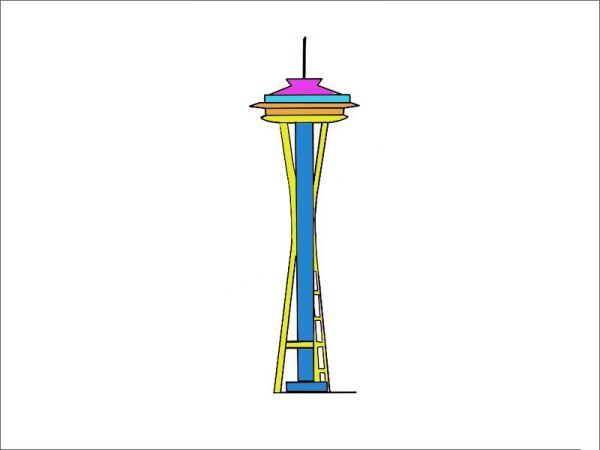 Space Needle simple strokes