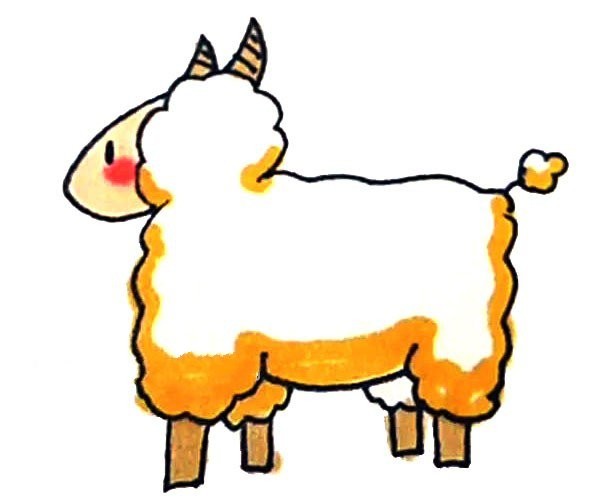 Learn to draw cute sheep