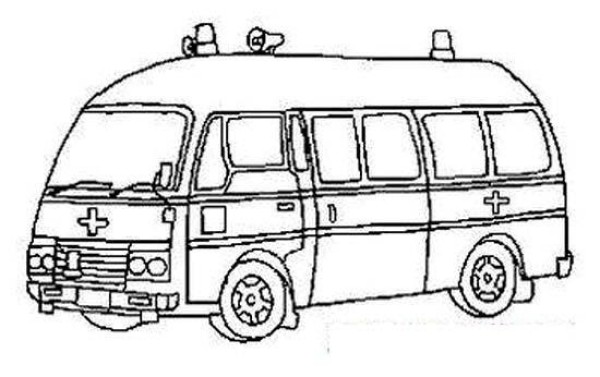 Childrens simple drawing pictures of 120 ambulance