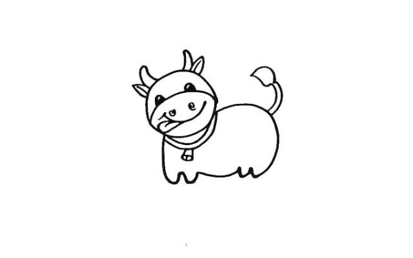 Draw a cute cow