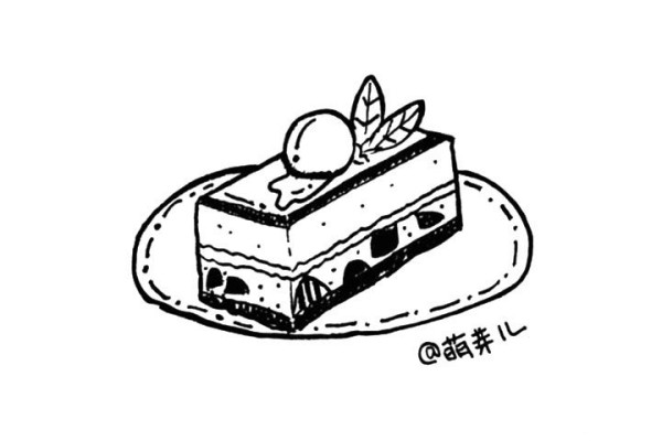 Dessert simple illustration