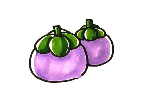 Learn to draw mangosteen