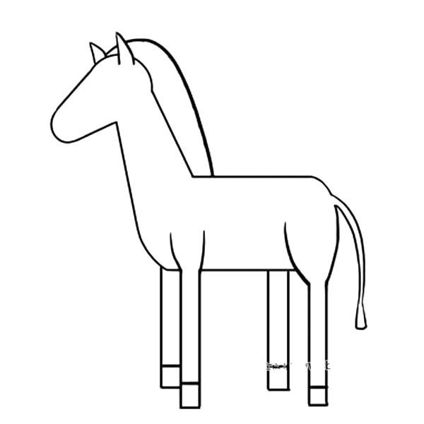 Easy to learn simple zebra drawing tutorial