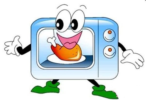 Childrens cartoon microwave oven simple drawing picture