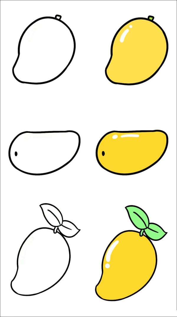 Complete collection of mango simple strokes