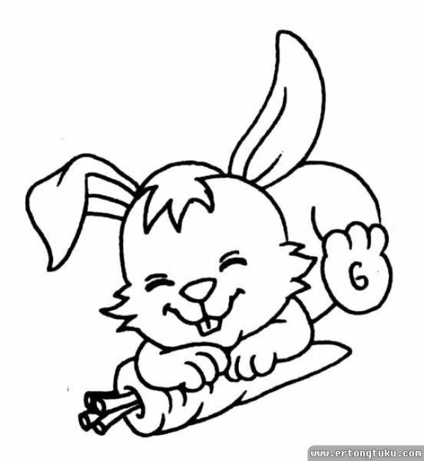 Cute Cartoon Rabbit Simple Drawing Collection