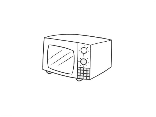 Simple strokes of microwave oven