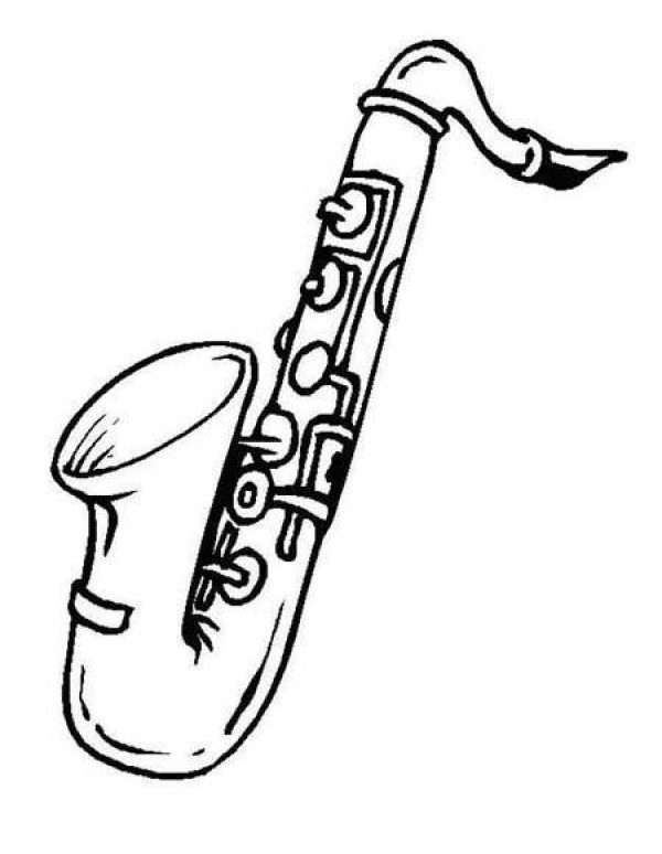 Simple strokes of saxophone