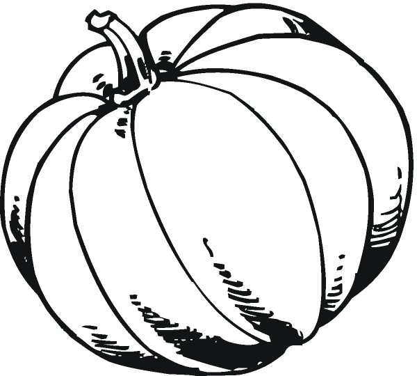 How to draw a simple pumpkin