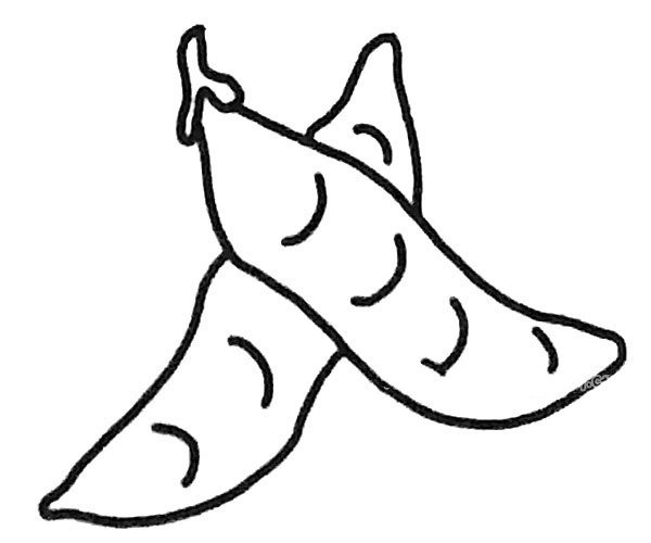 6 simple drawing pictures of peas