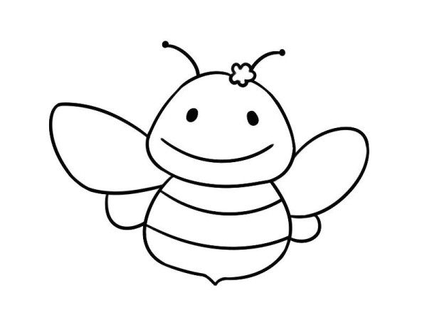 Bee simple drawing