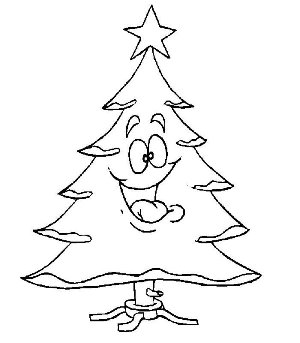 2016 Cartoon Christmas Tree Simple Drawing