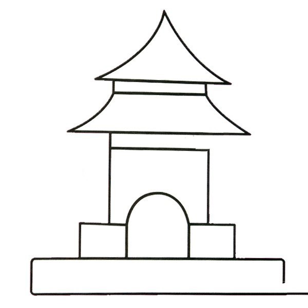 Children learn to draw temples