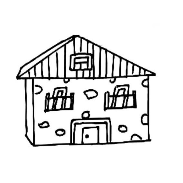 Teach you how to draw a small house