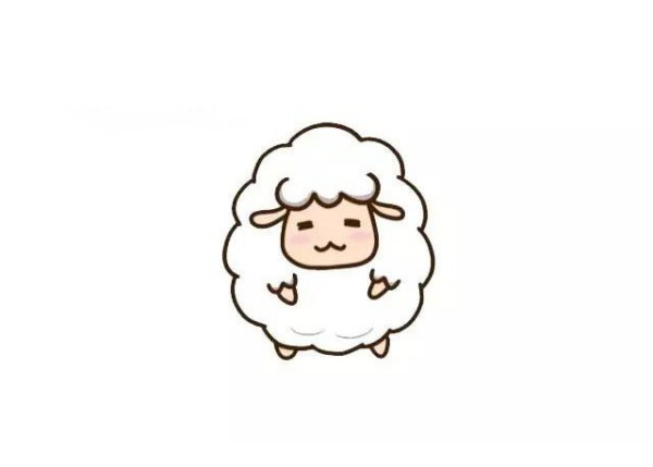 Simple drawing tutorial of little sheep