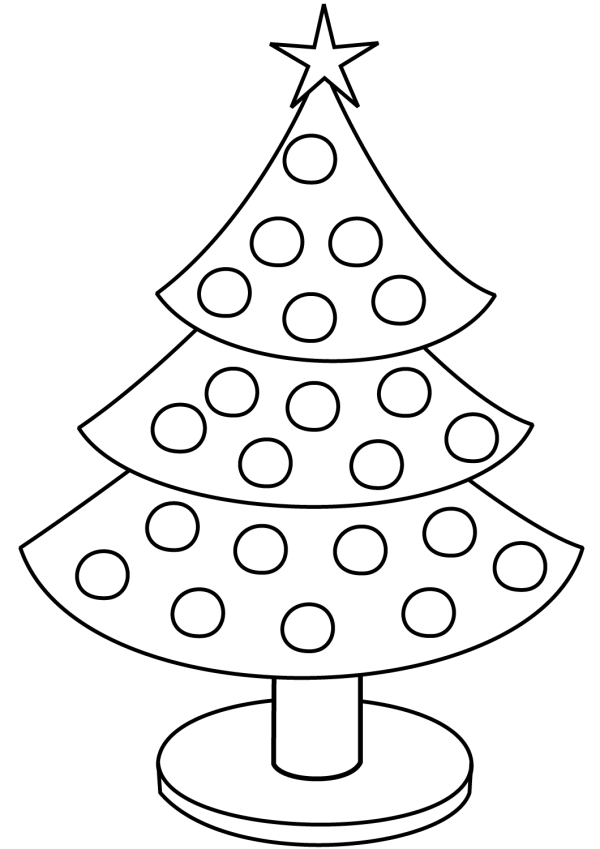 Christmas tree drawn by children