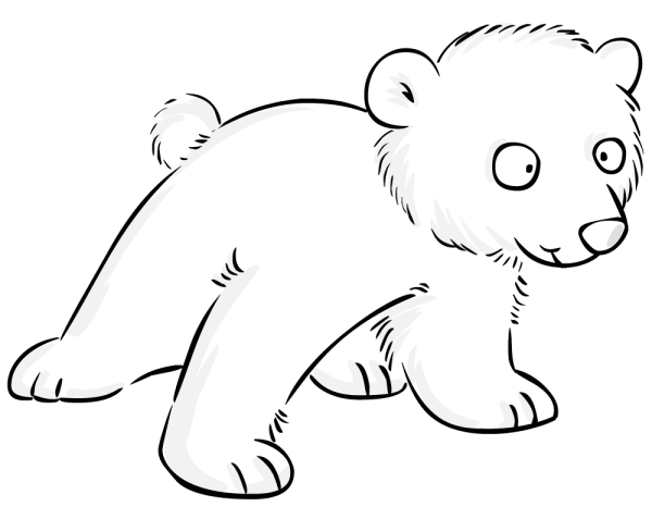 Cute little polar bear