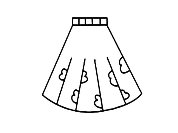 Skirt simple drawing