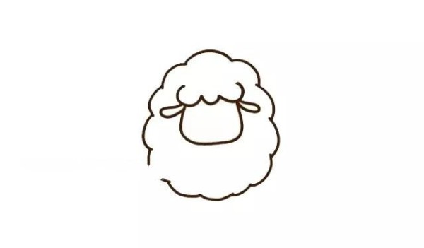 Simple drawing tutorial of little sheep