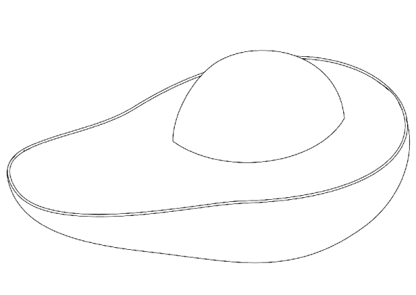 Super simple drawing method of avocado