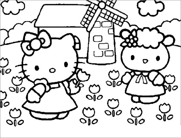 Hello Kitty simple strokes