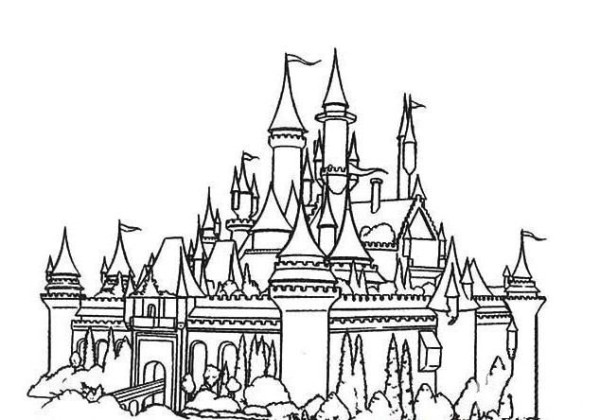 Architectural Pictures Castle Simple Drawing Pictures Collection