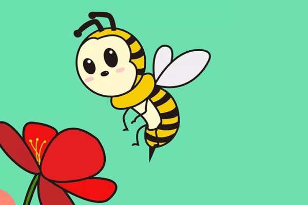 How to draw a hardworking bee