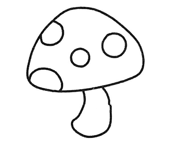 6 simple drawing pictures of mushrooms