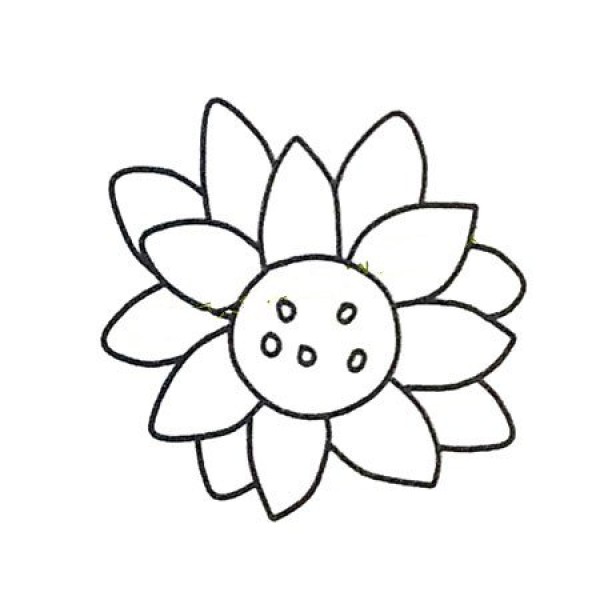 6 beautiful lotus simple drawing pictures