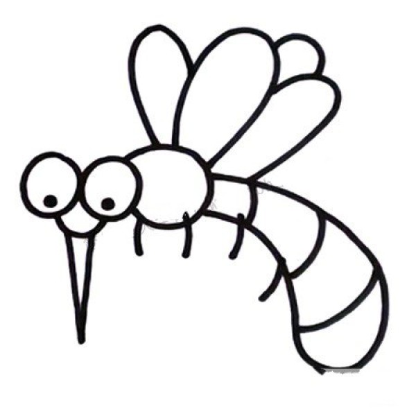 Learn to draw mosquito video tutorial