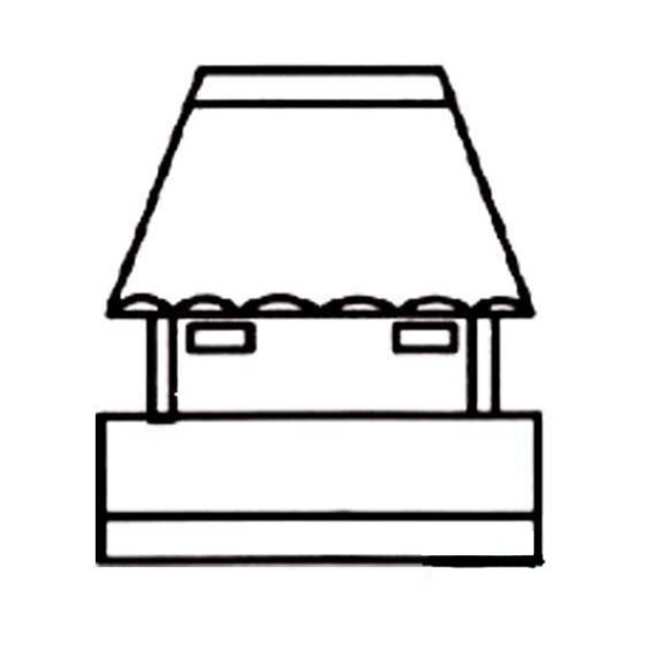 Simple drawing method of pavilion