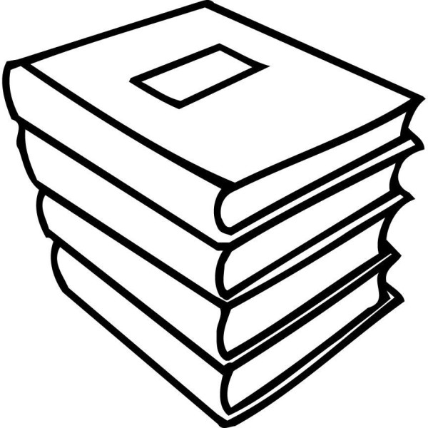 How to draw a stack of books in simple strokes