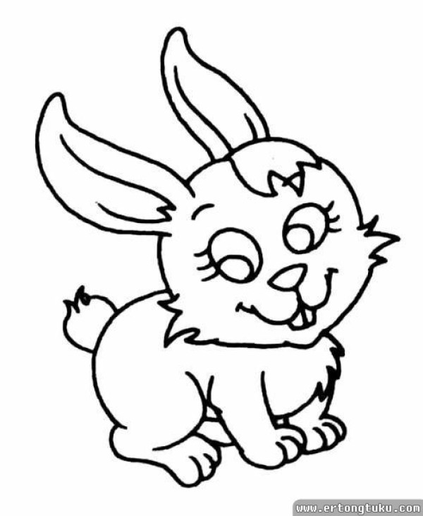 Cute Cartoon Rabbit Simple Drawing Collection