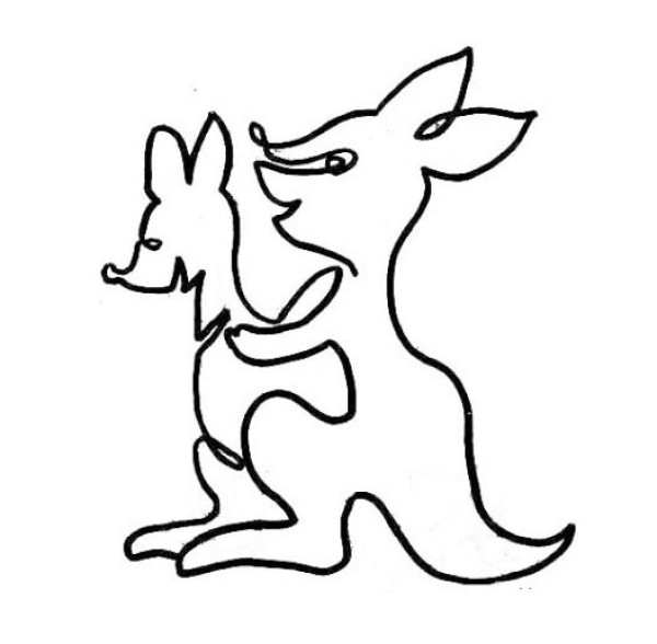 How to draw a kangaroo in one stroke