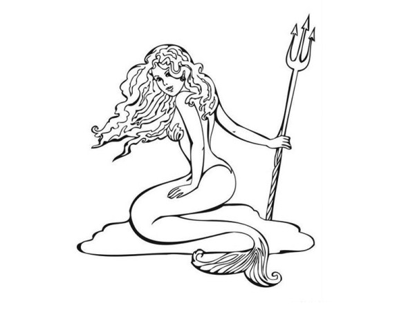 How to draw a mermaid in simple strokes