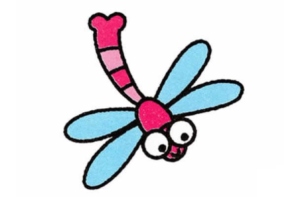 Learn to draw a dragonfly step by step