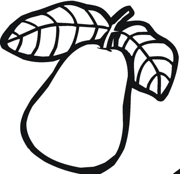 Kindergarten teaches children to draw pears