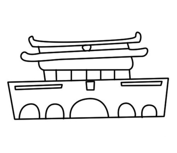 5 Selected Simple Drawing Pictures of Tiananmen Square