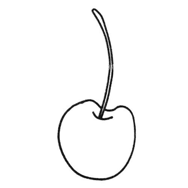 Beautiful cherry simple drawing pictures