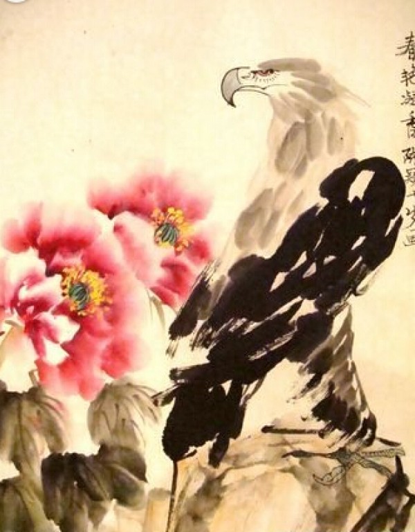 Peony and Eagle