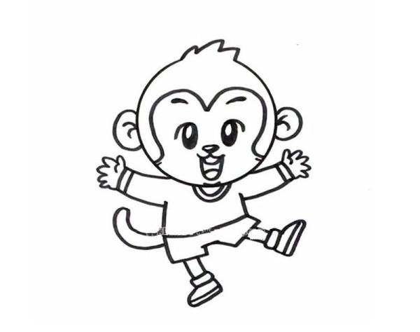 happy little monkey