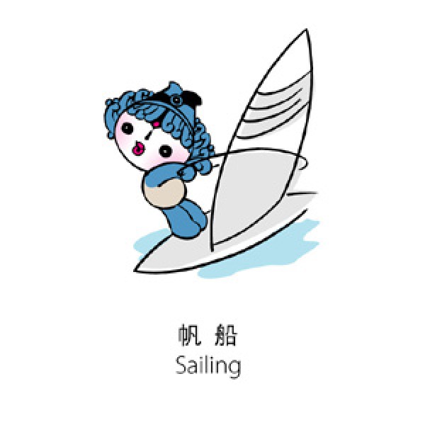 Fuwa sailing project modeling pictures