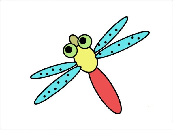 Dragonfly simple drawing pictures