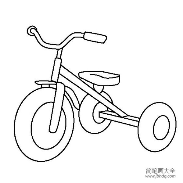 A complete collection of simple drawing pictures of toys. Appreciation of simple drawing pictures of childrens bicycles.