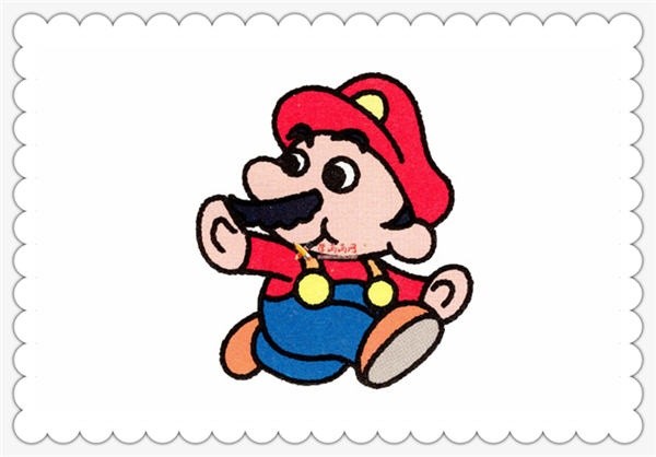 Super Mario exquisite simple strokes