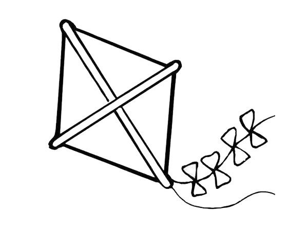 Kite simple strokes picture