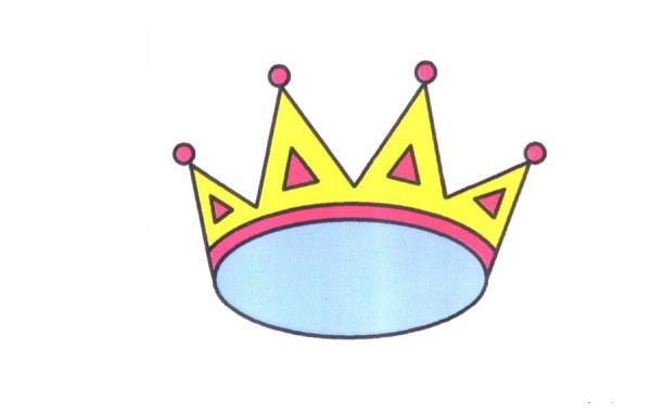 Crown simple drawing method